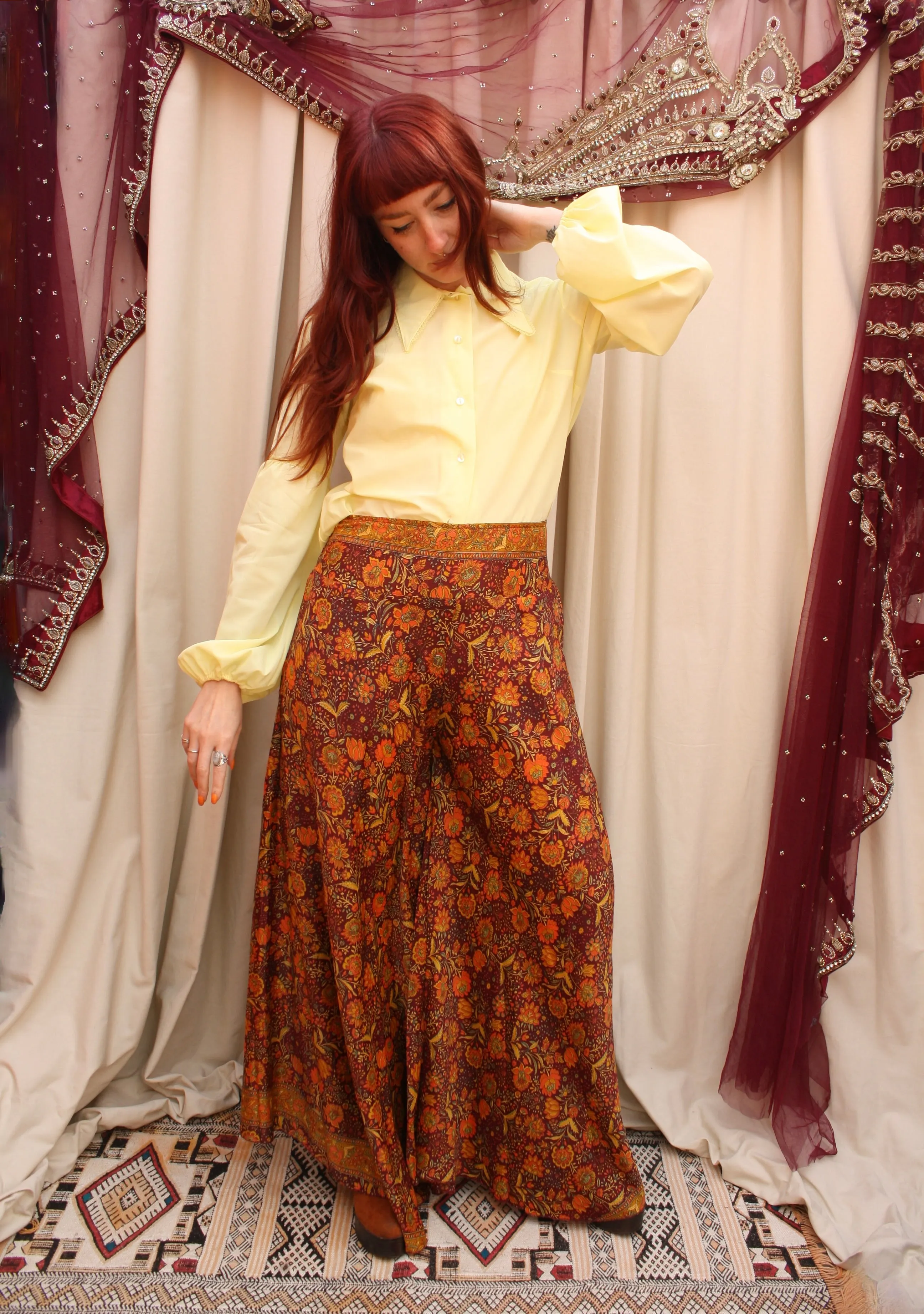 Vintage Buttercup Puff Sleeve Blouse
