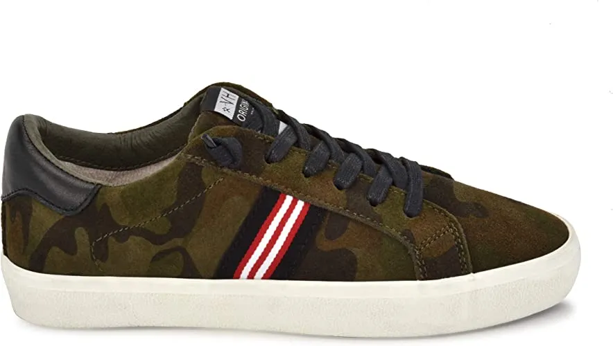 VINTAGE HAVANA Bleeker CAMO with Stripe Women's Fashion Sneaker (5.5 M, Army Camo)