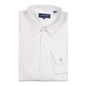 White 4-Way Stretch Shirt - Fitted Cut