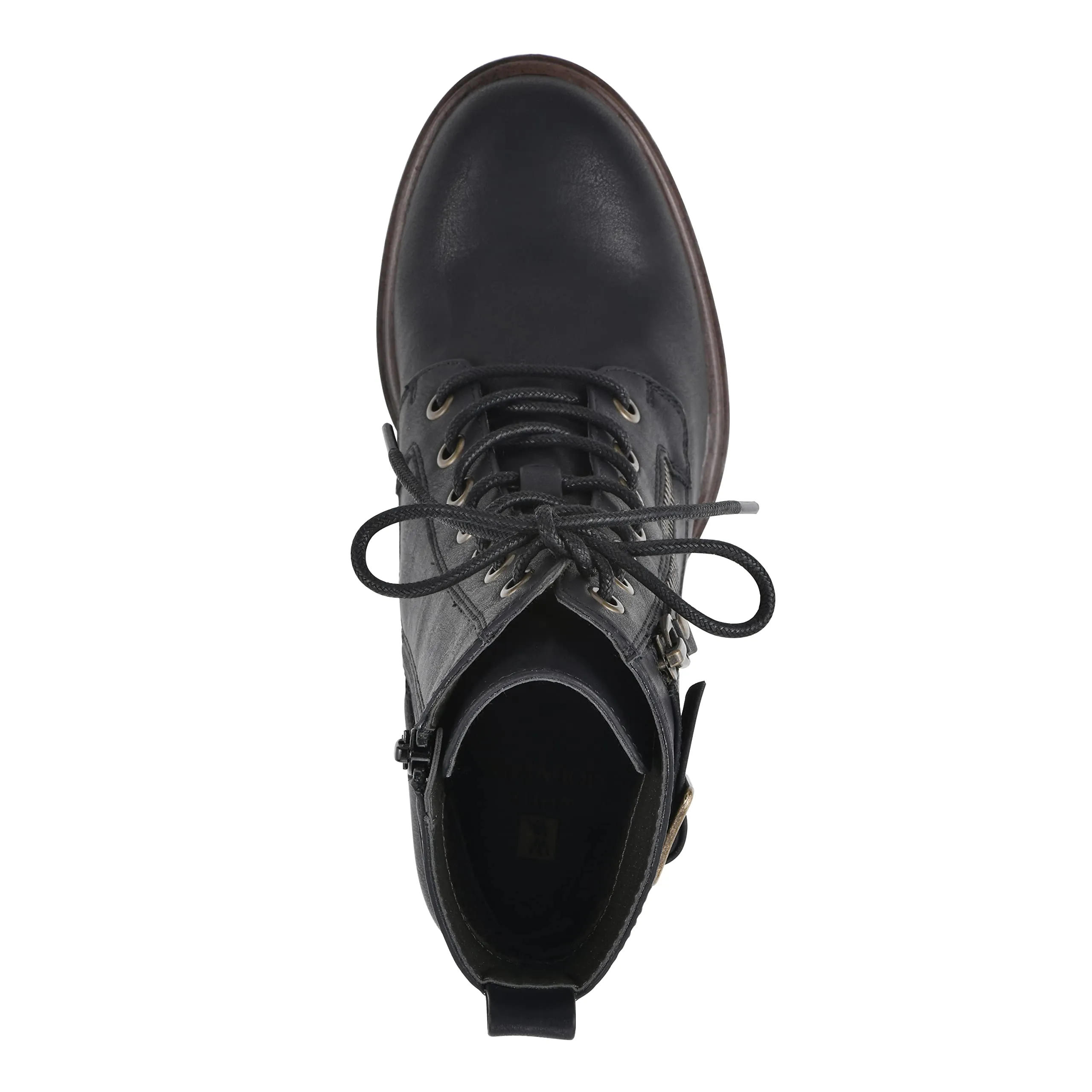 WHITE MOUNTAIN Shoes Women's Beverley Boot, Black/Burn/Smooth, 10 M