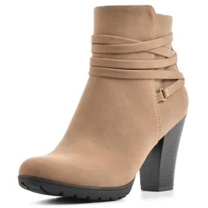 WHITE MOUNTAIN Shoes Women's Spade Boot, Chestnut//Sueded/Smooth, 7.5 M
