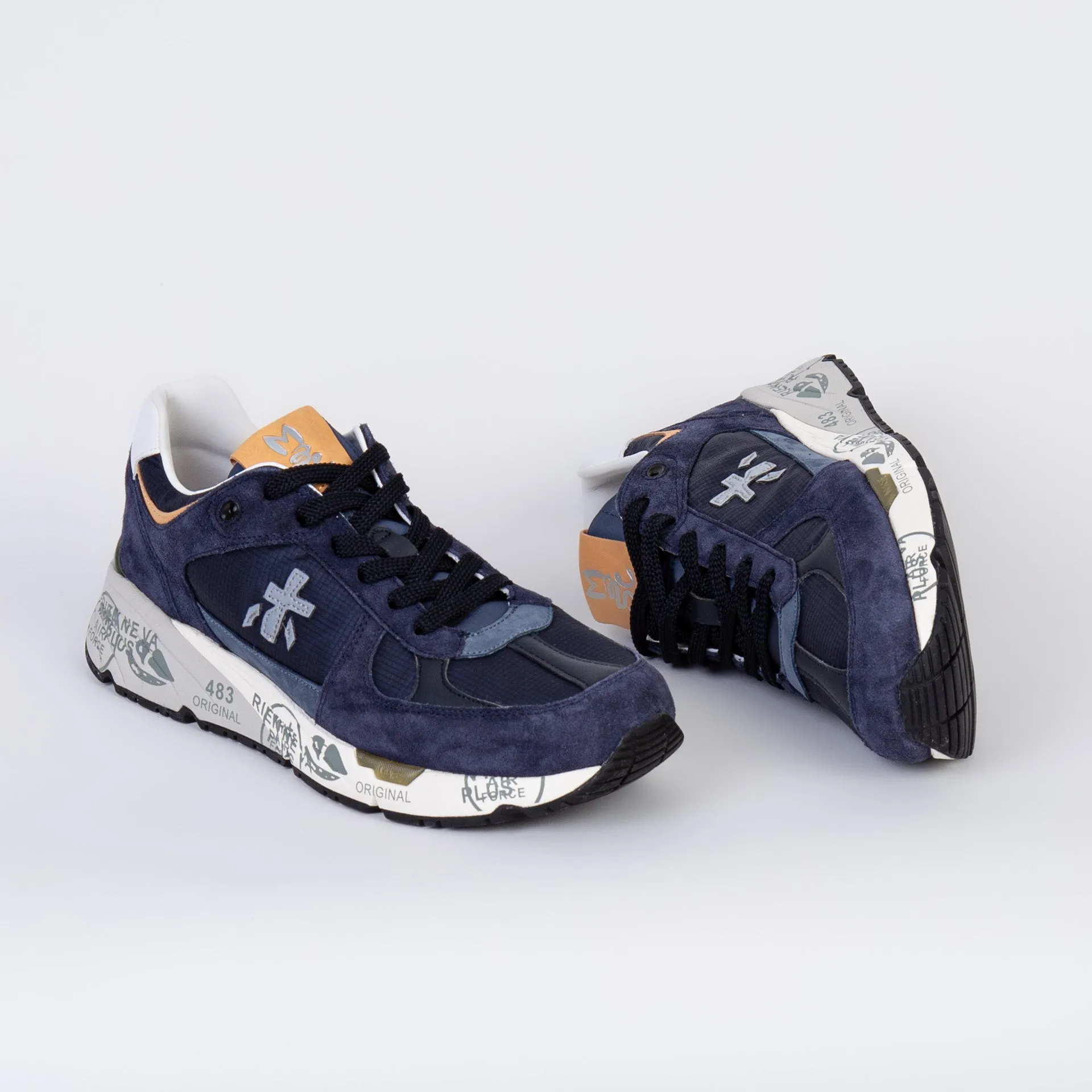 WHITE PREMIATA SNEAKERS MASE 7237