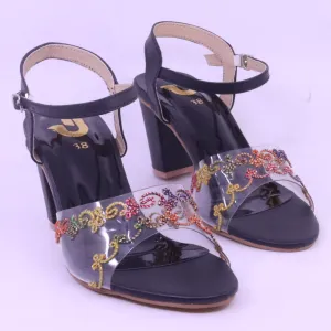 Women Party Wear Casual Heel Slippers & Sandals