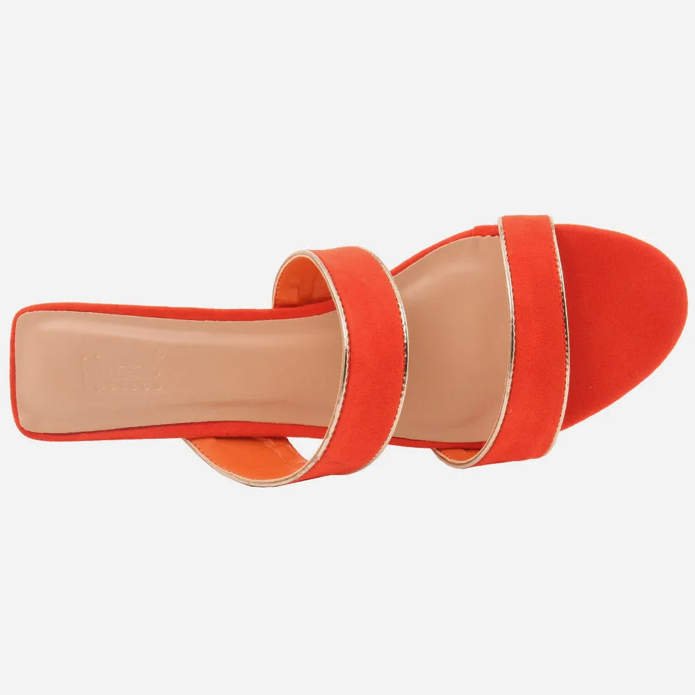 Women "NICOLE" Comfy Gorgeous Nubuck Slip On Sandals