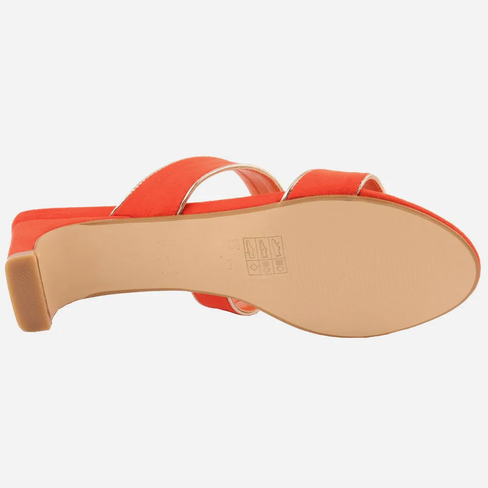 Women "NICOLE" Comfy Gorgeous Nubuck Slip On Sandals