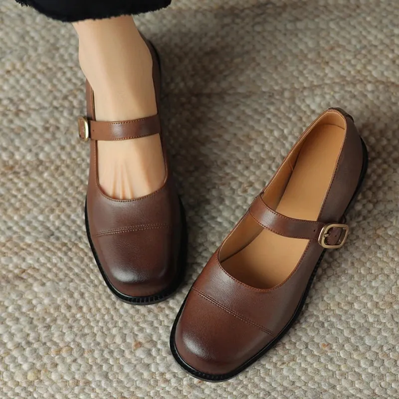 Women's Loafers – Casual Genuine Leather Flats, Student Footwear, Creepers, Oxford Shoes, Large Sizes up to 45–48