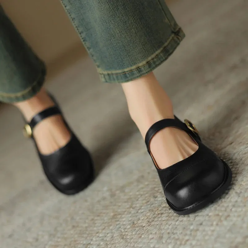 Women's Loafers – Casual Genuine Leather Flats, Student Footwear, Creepers, Oxford Shoes, Large Sizes up to 45–48