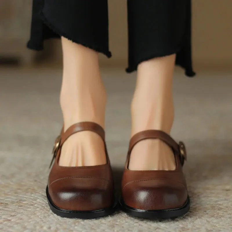 Women's Loafers – Casual Genuine Leather Flats, Student Footwear, Creepers, Oxford Shoes, Large Sizes up to 45–48