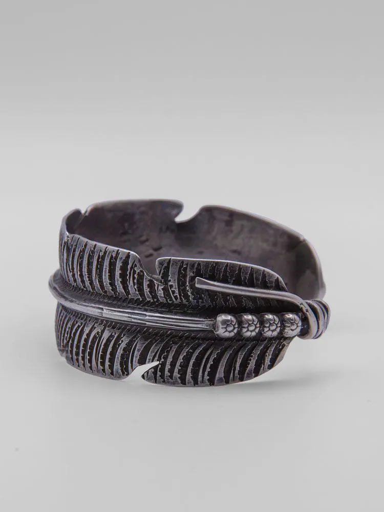 Wrapping Feather Sterling Cuff