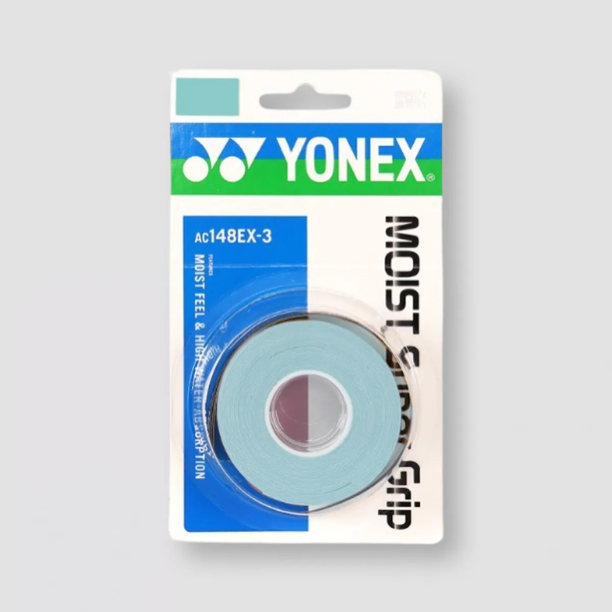 YONEX Moist Super Grip AC148EX Water Green (3 Pack)